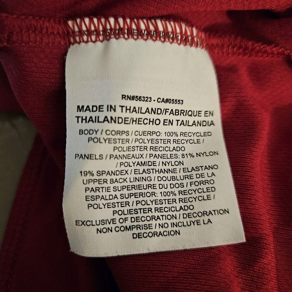 Nike Dri-FIT Women's Strappy Crossback Workout Tank Top Red - Size Large - Picture 7 of 7